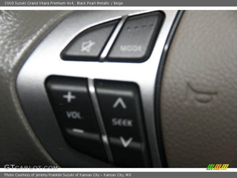 Black Pearl Metallic / Beige 2009 Suzuki Grand Vitara Premium 4x4