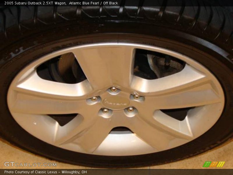 Atlantic Blue Pearl / Off Black 2005 Subaru Outback 2.5XT Wagon