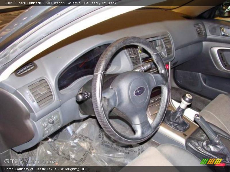 Atlantic Blue Pearl / Off Black 2005 Subaru Outback 2.5XT Wagon