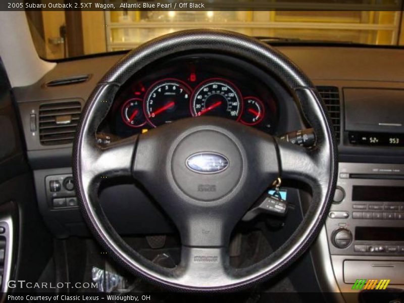 Atlantic Blue Pearl / Off Black 2005 Subaru Outback 2.5XT Wagon