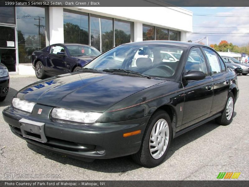 Dark Green / Black 1999 Saturn S Series SL2 Sedan