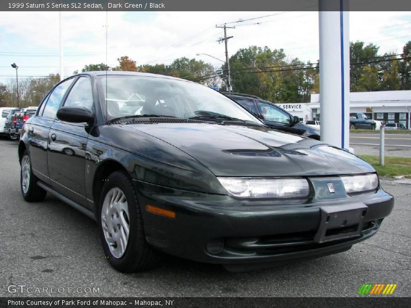 Dark Green / Black 1999 Saturn S Series SL2 Sedan
