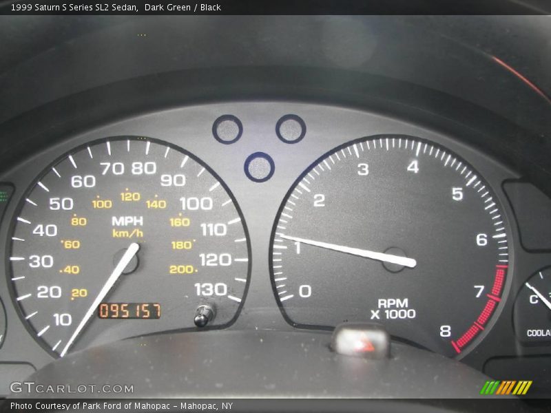 Dark Green / Black 1999 Saturn S Series SL2 Sedan