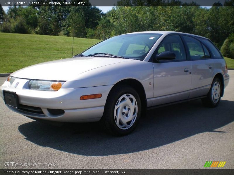 Silver / Gray 2001 Saturn S Series SW2 Wagon