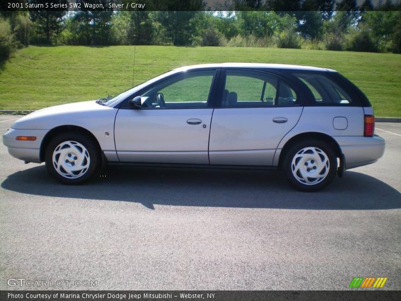 Silver / Gray 2001 Saturn S Series SW2 Wagon