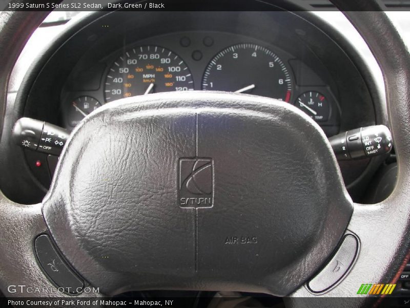 Dark Green / Black 1999 Saturn S Series SL2 Sedan