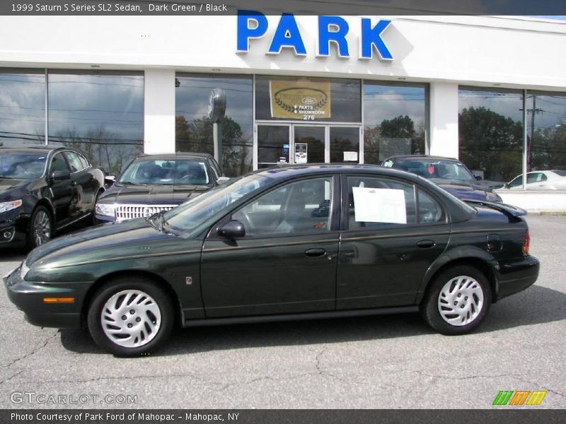 Dark Green / Black 1999 Saturn S Series SL2 Sedan