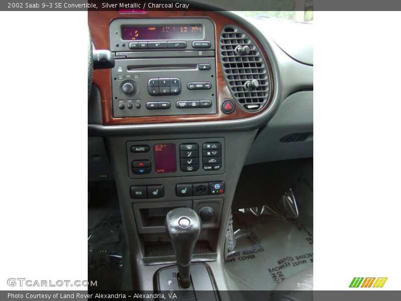 Silver Metallic / Charcoal Gray 2002 Saab 9-3 SE Convertible