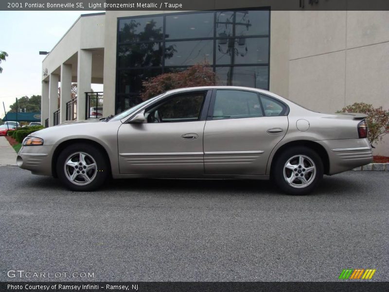 Light Bronzemist Metallic / Taupe 2001 Pontiac Bonneville SE