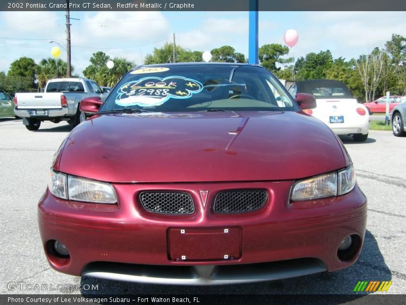 Redfire Metallic / Graphite 2002 Pontiac Grand Prix GT Sedan
