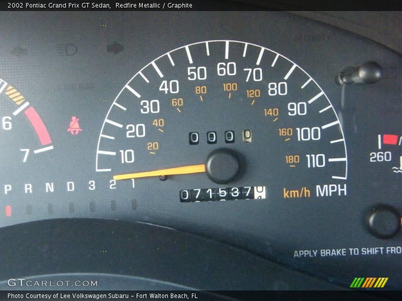 Redfire Metallic / Graphite 2002 Pontiac Grand Prix GT Sedan