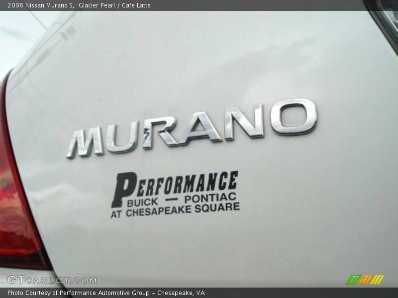 Glacier Pearl / Cafe Latte 2006 Nissan Murano S