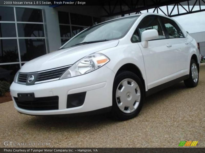 Fresh Powder / Beige 2009 Nissan Versa 1.8 S Sedan