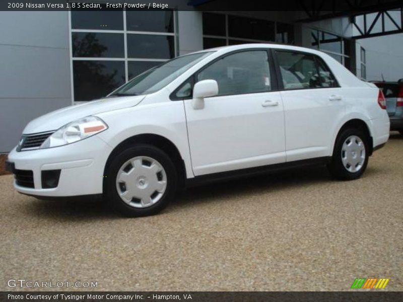 Fresh Powder / Beige 2009 Nissan Versa 1.8 S Sedan