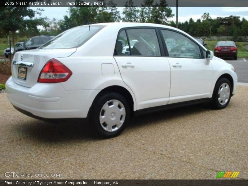 Fresh Powder / Beige 2009 Nissan Versa 1.8 S Sedan