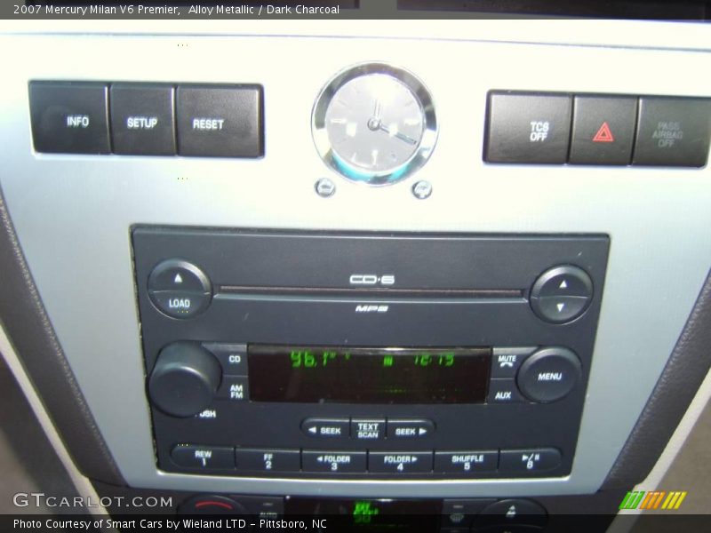 Alloy Metallic / Dark Charcoal 2007 Mercury Milan V6 Premier