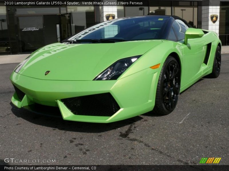 Verde Ithaca (Green) / Nero Perseus 2010 Lamborghini Gallardo LP560-4 Spyder