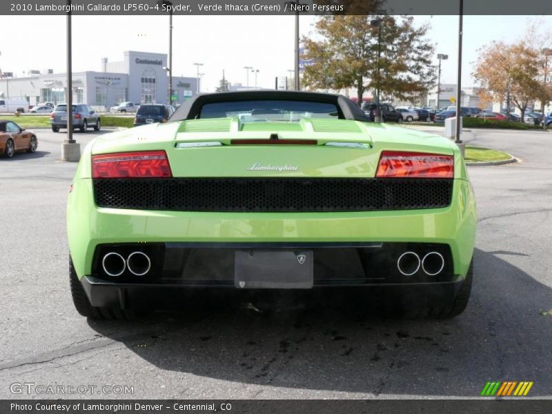 Verde Ithaca (Green) / Nero Perseus 2010 Lamborghini Gallardo LP560-4 Spyder