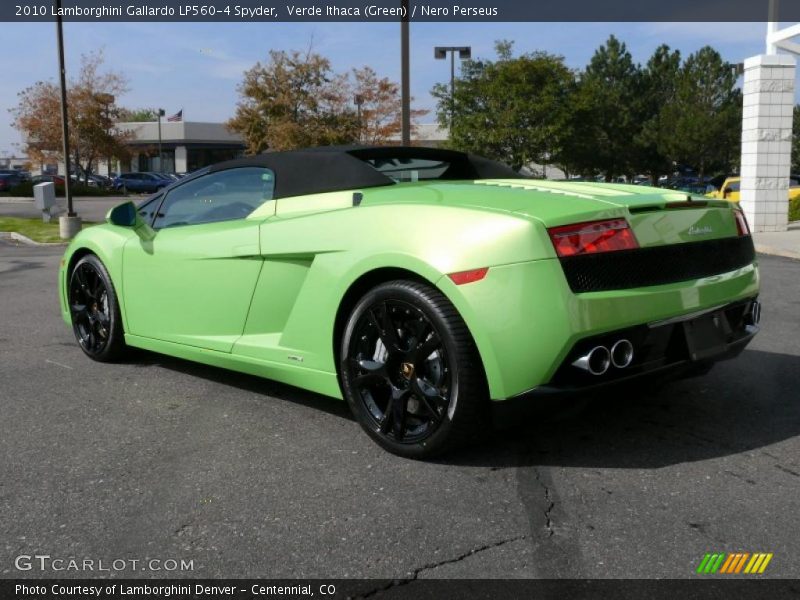 Verde Ithaca (Green) / Nero Perseus 2010 Lamborghini Gallardo LP560-4 Spyder