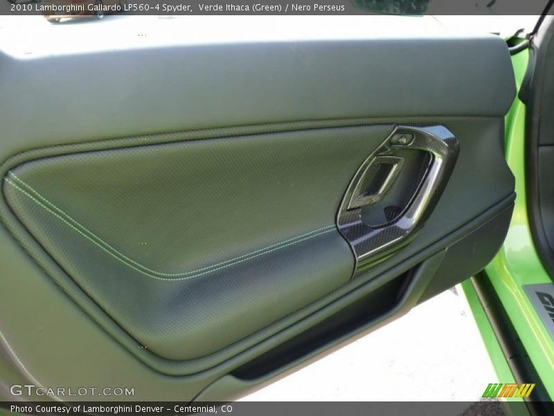 Verde Ithaca (Green) / Nero Perseus 2010 Lamborghini Gallardo LP560-4 Spyder