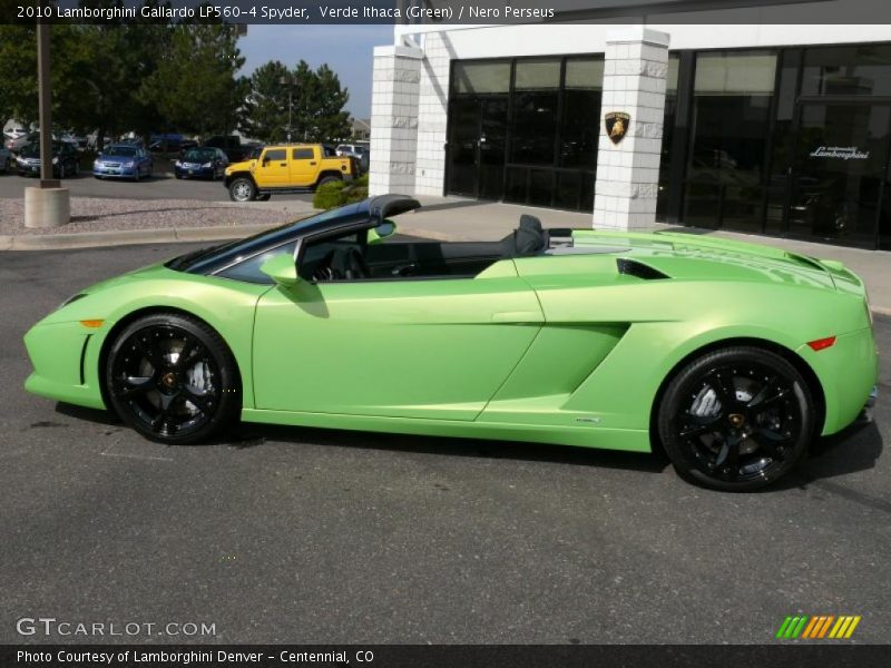 Verde Ithaca (Green) / Nero Perseus 2010 Lamborghini Gallardo LP560-4 Spyder