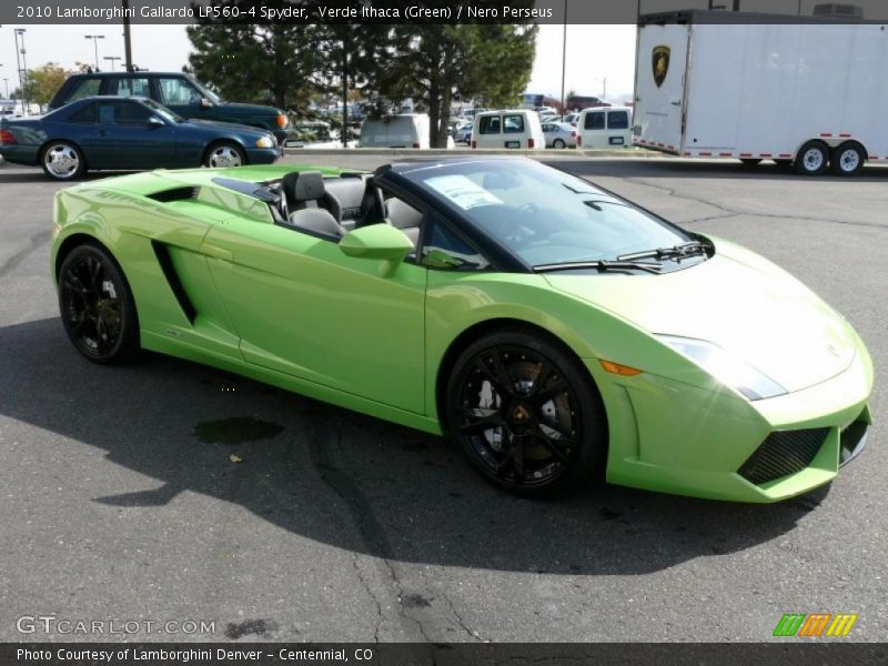 Verde Ithaca (Green) / Nero Perseus 2010 Lamborghini Gallardo LP560-4 Spyder