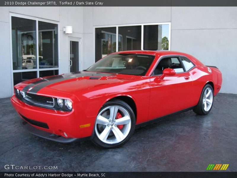 TorRed / Dark Slate Gray 2010 Dodge Challenger SRT8