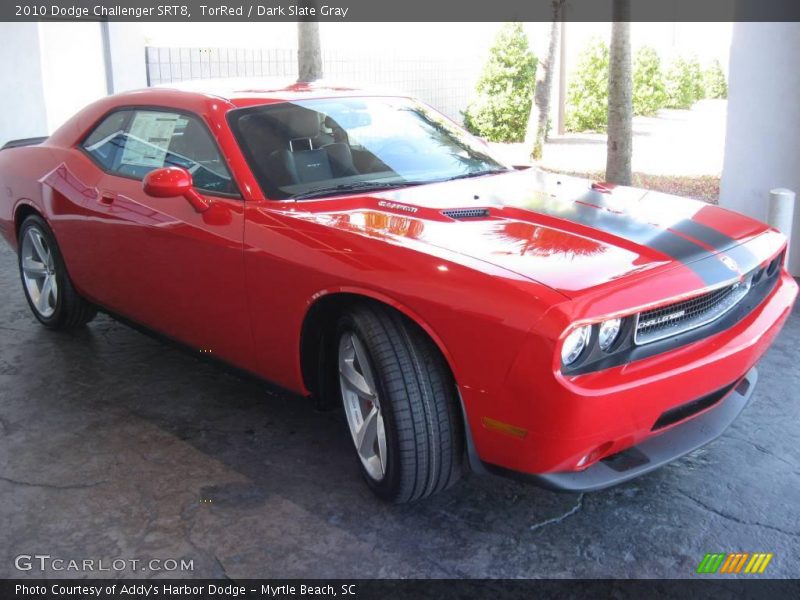 TorRed / Dark Slate Gray 2010 Dodge Challenger SRT8