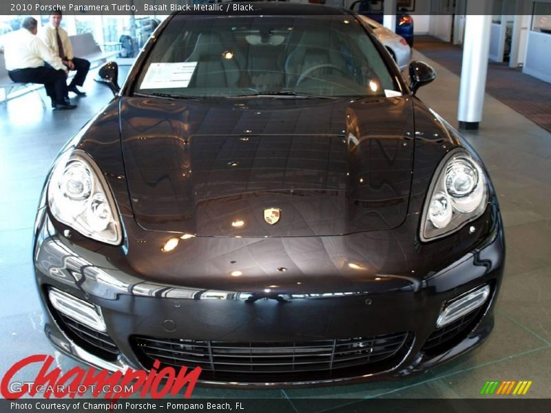 Basalt Black Metallic / Black 2010 Porsche Panamera Turbo