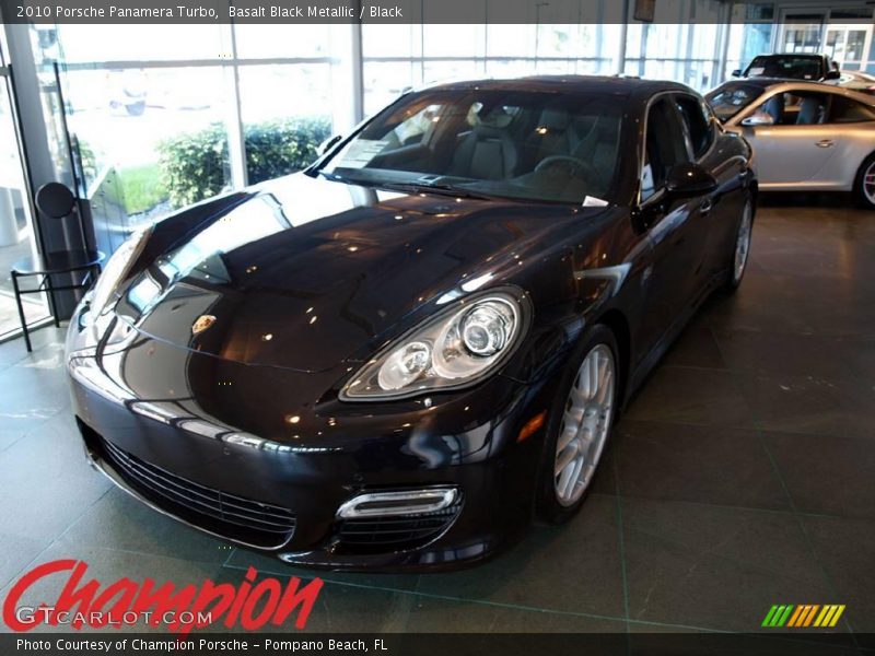 Basalt Black Metallic / Black 2010 Porsche Panamera Turbo