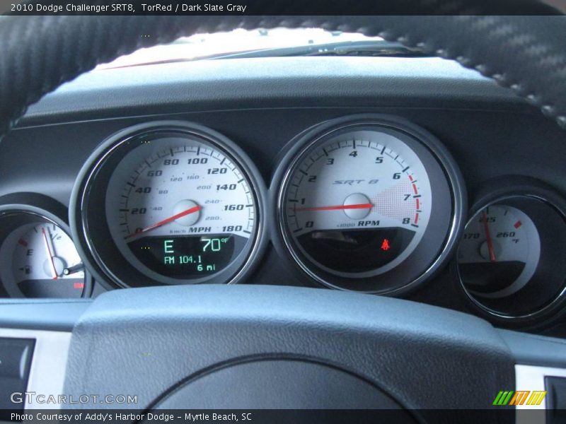 TorRed / Dark Slate Gray 2010 Dodge Challenger SRT8