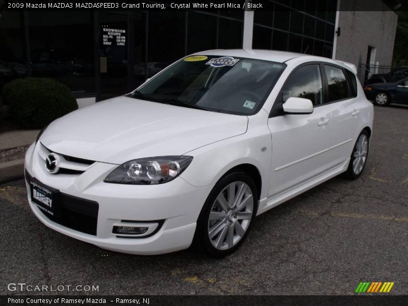 Crystal White Pearl Mica / Black 2009 Mazda MAZDA3 MAZDASPEED3 Grand Touring