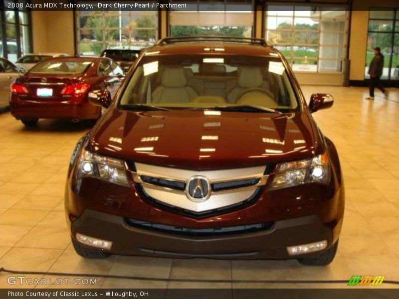 Dark Cherry Pearl / Parchment 2008 Acura MDX Technology