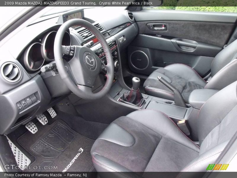 Crystal White Pearl Mica / Black 2009 Mazda MAZDA3 MAZDASPEED3 Grand Touring