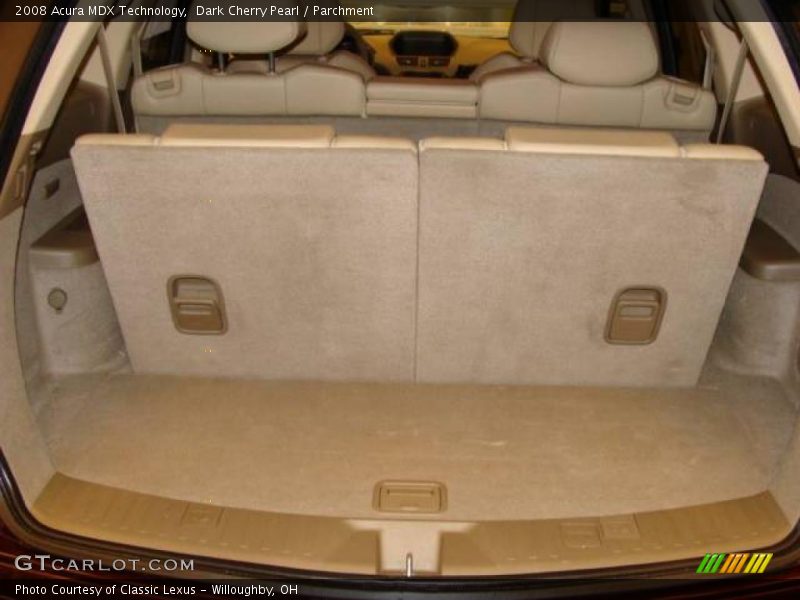 Dark Cherry Pearl / Parchment 2008 Acura MDX Technology