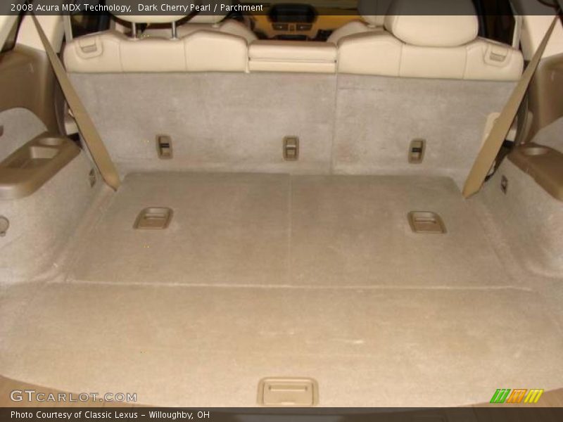 Dark Cherry Pearl / Parchment 2008 Acura MDX Technology