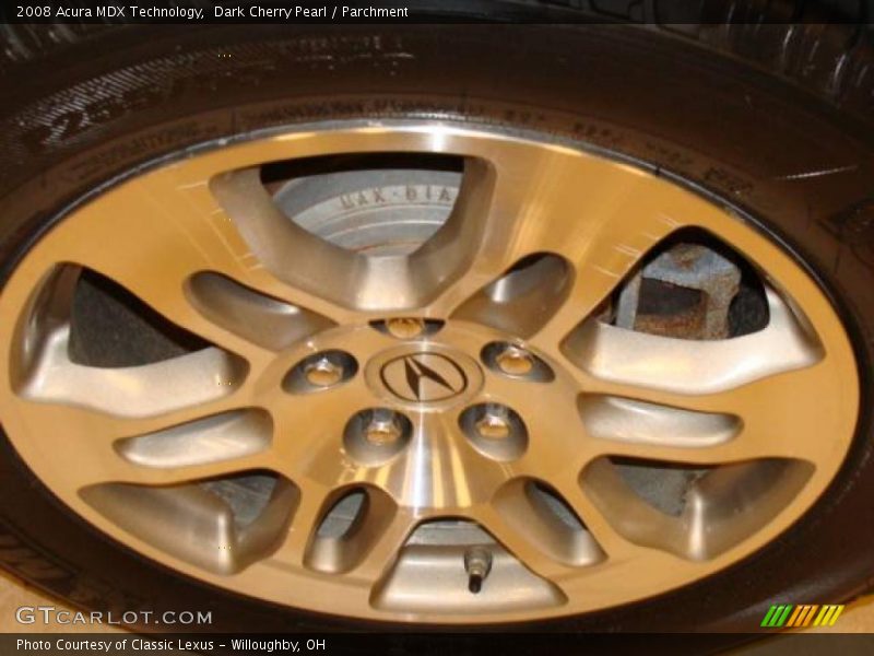 Dark Cherry Pearl / Parchment 2008 Acura MDX Technology