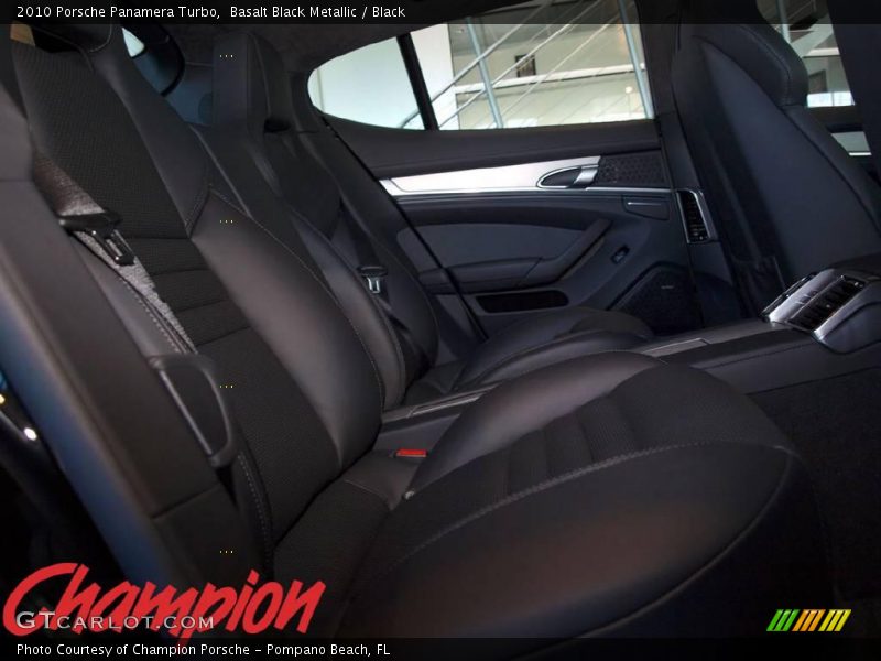 Basalt Black Metallic / Black 2010 Porsche Panamera Turbo