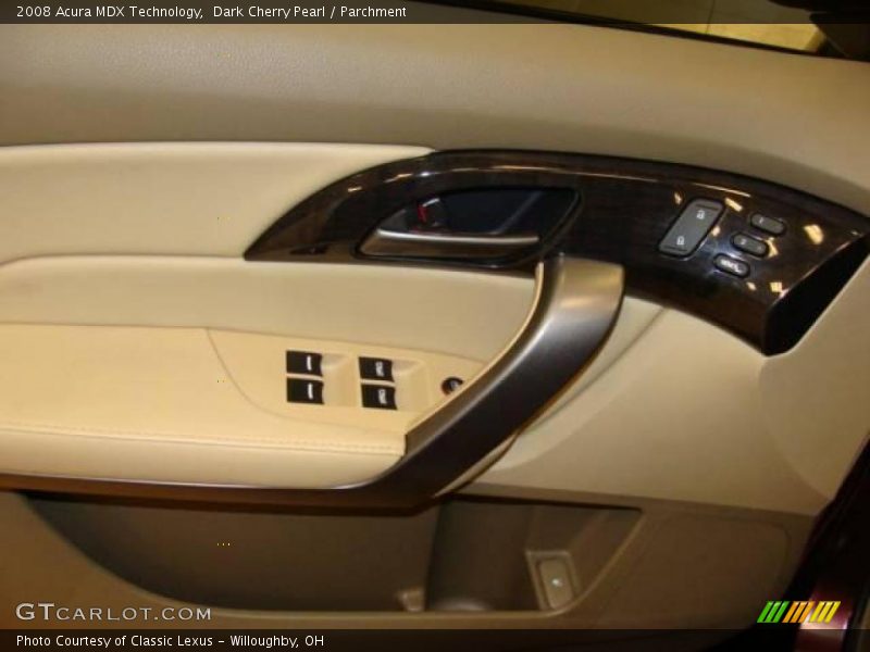 Dark Cherry Pearl / Parchment 2008 Acura MDX Technology