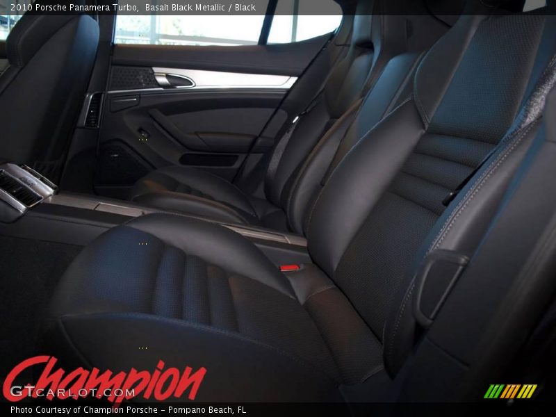Basalt Black Metallic / Black 2010 Porsche Panamera Turbo