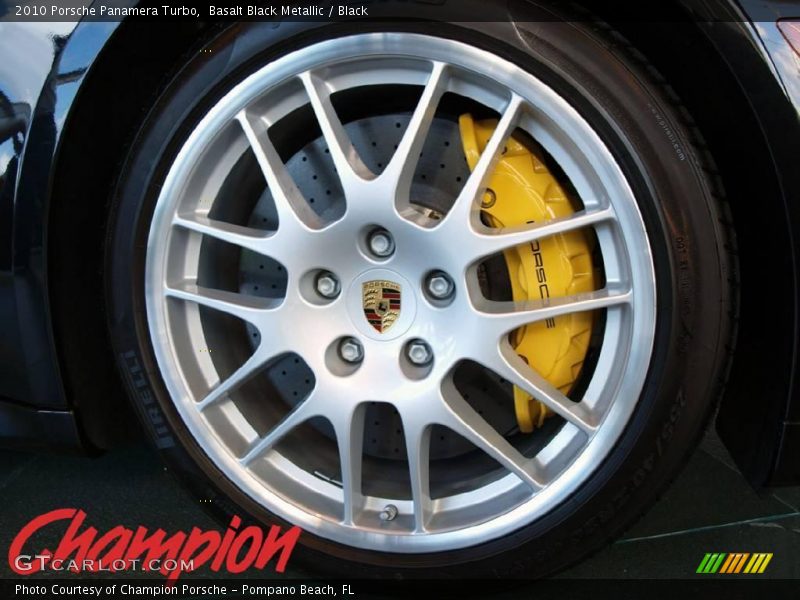 Basalt Black Metallic / Black 2010 Porsche Panamera Turbo