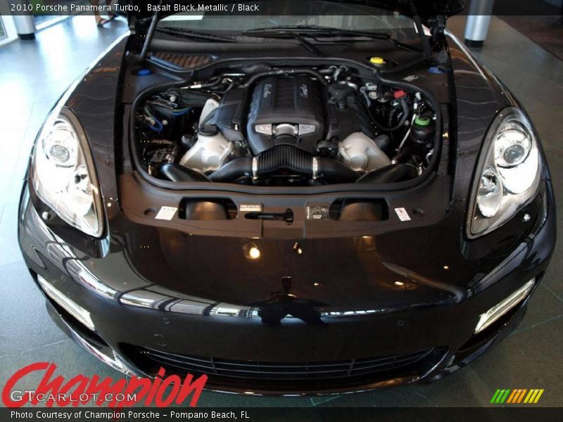 Basalt Black Metallic / Black 2010 Porsche Panamera Turbo