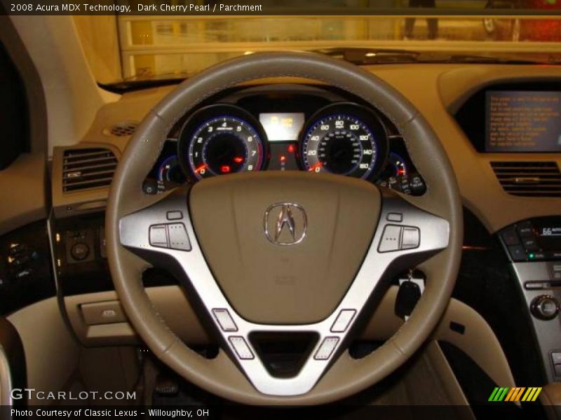 Dark Cherry Pearl / Parchment 2008 Acura MDX Technology