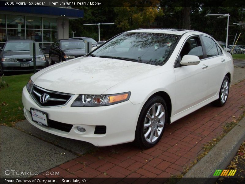 Premium White Pearl / Ebony 2008 Acura TSX Sedan