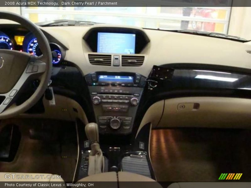 Dark Cherry Pearl / Parchment 2008 Acura MDX Technology