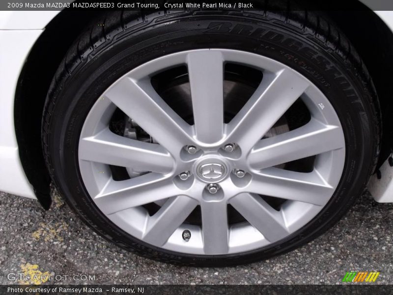 Crystal White Pearl Mica / Black 2009 Mazda MAZDA3 MAZDASPEED3 Grand Touring