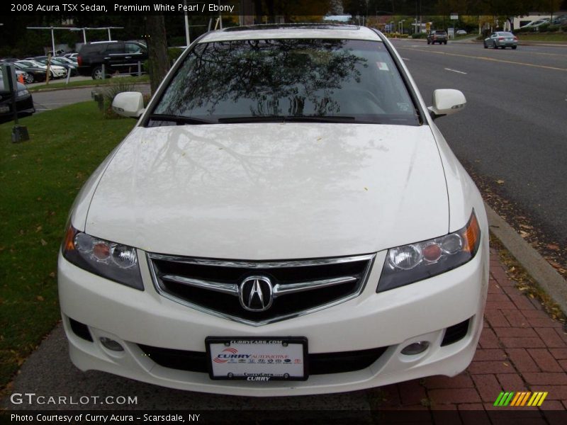 Premium White Pearl / Ebony 2008 Acura TSX Sedan