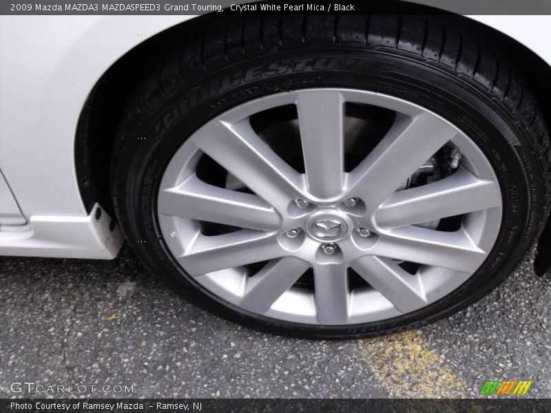 Crystal White Pearl Mica / Black 2009 Mazda MAZDA3 MAZDASPEED3 Grand Touring