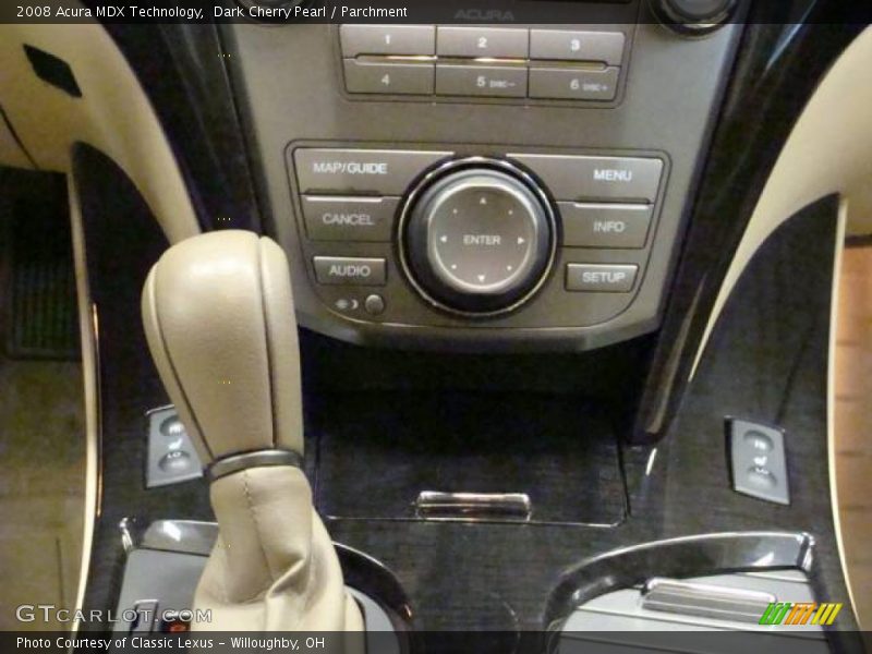 Dark Cherry Pearl / Parchment 2008 Acura MDX Technology