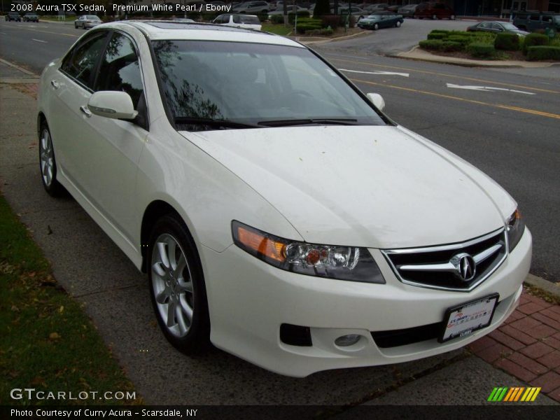 Premium White Pearl / Ebony 2008 Acura TSX Sedan